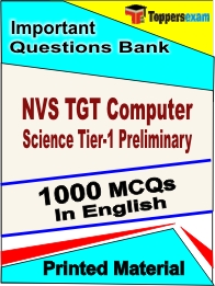NVS TGT Computer Science Tier-1 Preliminary Book in English - Objective MCQ