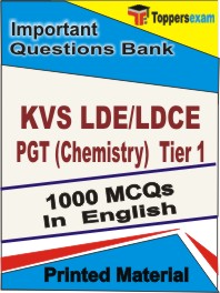 KVS LDE/LDCE PGT (Chemistry) (Tier-1)  Book in English - Objective MCQ