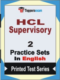 HCL Supervisory Book in English - Question Paper / Practice Set