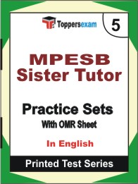 MPESB Sister Tutor Book in English - Mock Test / Practice Set