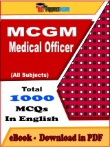 EBook of MCGM Medical Officer Exam, PDF Format in English