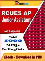 EBook of RCUES AP Junior Assistant Exam, PDF Format in English