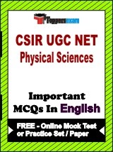CSIR UGC NET Physical Science Book in English - Question Paper / Practice Set