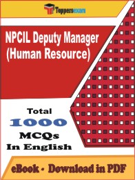 NPCIL Deputy Manager (Human Resource) PDF Book In English - MCQ / Objective Questions