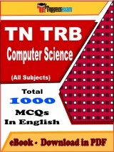 EBook of TN TRB Computer Science Exam (MCQ) in PDF Format in English