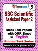 SSC Scientific Assistant (Paper 2) Exam Mock Test Papers (Book) in English
