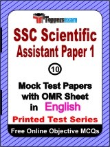 SSC Scientific Assistant (Paper 1) Exam Mock Test Papers (Book) in English