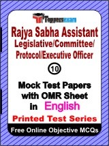 Rajya Sabha Assistant Legislative Exam Mock Test Papers (Book) in English