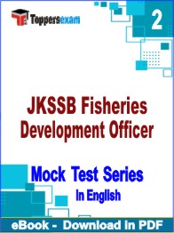 JKSSB Fisheries Development Officer PDF Book In English - Question Paper