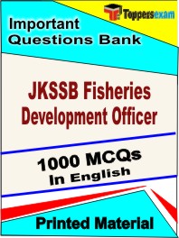 JKSSB Fisheries Development Officer Book in English - Objective MCQ