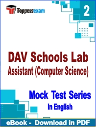 DAV Schools Lab Assistant (Computer Science) PDF Book In English - Question Paper
