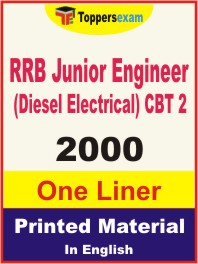 RRB Junior Engineer (Diesel Electrical) CBT 2 One Liner Book in English.