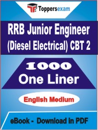 RRB Junior Engineer (Diesel Electrical) CBT 2 One Liner Book PDF in English