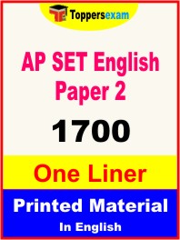 AP SET English Paper 2 One Liner Book in English