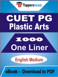 CUET PG Plastic Arts One Liner Book PDF in English