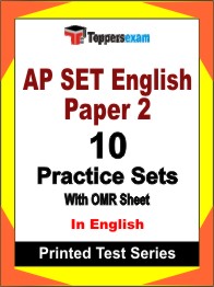 AP SET English Paper 2 Book in English - Practice Set
