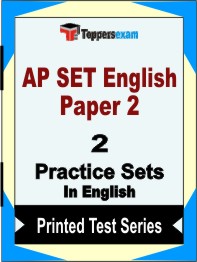 AP SET English Paper 2 Book in English - Question Paper / Practice Set