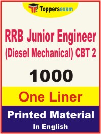 RRB Junior Engineer (Diesel Mechanical) CBT 2 One Liner Book in English.