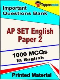 AP SET English Paper 2 Book in English - Objective MCQ