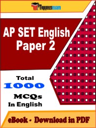 AP SET English Paper 2 PDF Book In English - MCQ / Objective Questions