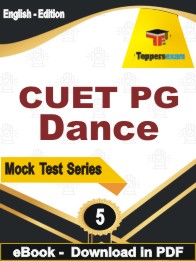 CUET PG Dance Test PDF Book In English - Practice Set