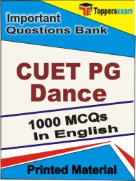 CUET PG Dance Book in English - Objective MCQ