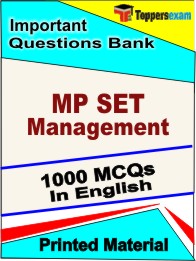 MP SET Management Book in English - Objective MCQ