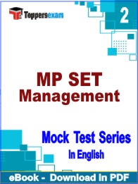 MP SET Management Test PDF Book In English - Question Paper