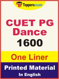 CUET PG Dance One Liner Book in English