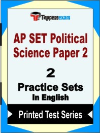 AP SET Political Science Paper 2 Book in English - Question Paper / Practice Set