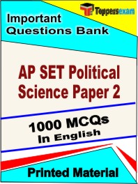 AP SET Political Science Paper 2 Book in English - Objective MCQ