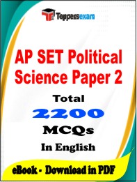 AP SET Political Science Paper 2 PDF Book In English - MCQ / Objective Questions