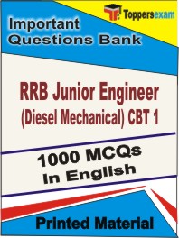 RRB Junior Engineer (Diesel Mechanical) CBT 1 Book in English - Objective MCQ