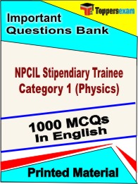 NPCIL Stipendiary Trainee Category 1 (Physics) Book in English - Objective MCQ