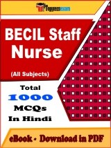 EBook of BECIL Staff Nurse Exam, PDF Format in Hindi