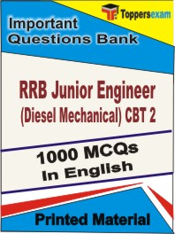 RRB Junior Engineer (Diesel Mechanical) CBT 2 Book in English - Objective MCQ