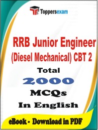 RRB Junior Engineer (Diesel Mechanical) CBT 2 PDF Book In English - MCQ / Objective Questions