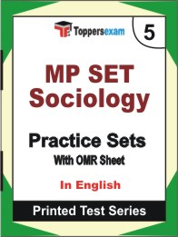 MP SET Sociology Book in English - Mock Test / Practice Set