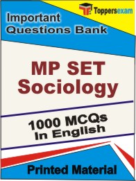 MP SET Sociology Book in English - Objective MCQ