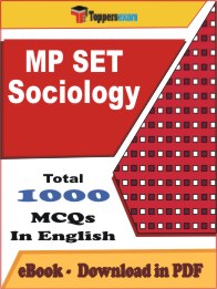 MP SET Sociology PDF Book In English - MCQ / Objective Questions