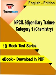 NPCIL Stipendiary Trainee Category 1 (Chemistry) Test PDF Book in English - Mock Test/Practice Set