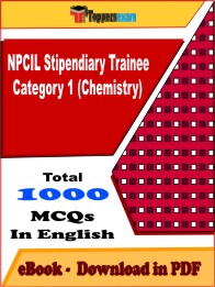 NPCIL Stipendiary Trainee Category 1 (Chemistry) PDF Book in English - MCQ / Objective Questions