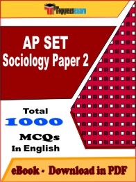AP SET Sociology Paper 2 PDF Book In English - MCQ / Objective Questions