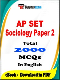 AP SET Sociology Paper 2 PDF Book In English - MCQ / Objective Questions