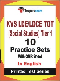 KVS LDE/LDCE TGT (Social Studies) Tier-1 Book in English - Practice Set