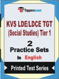 KVS LDE/LDCE TGT (Social Studies) Tier-1 Book in English - Question Paper / Practice Set