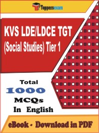 KVS LDE/LDCE TGT (Social Studies) Tier-1 PDF Book in English - MCQ / Objective Questions