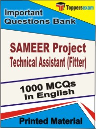 SAMEER Project Technical Assistant (Fitter) Book in English - Objective MCQ
