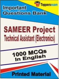 SAMEER Project Technical Assistant (Electronics) Book in English - Objective MCQ