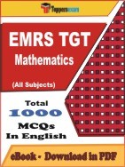 EBook of EMRS TGT Mathematics Exam (Objective Questions /MCQ) PDF in English